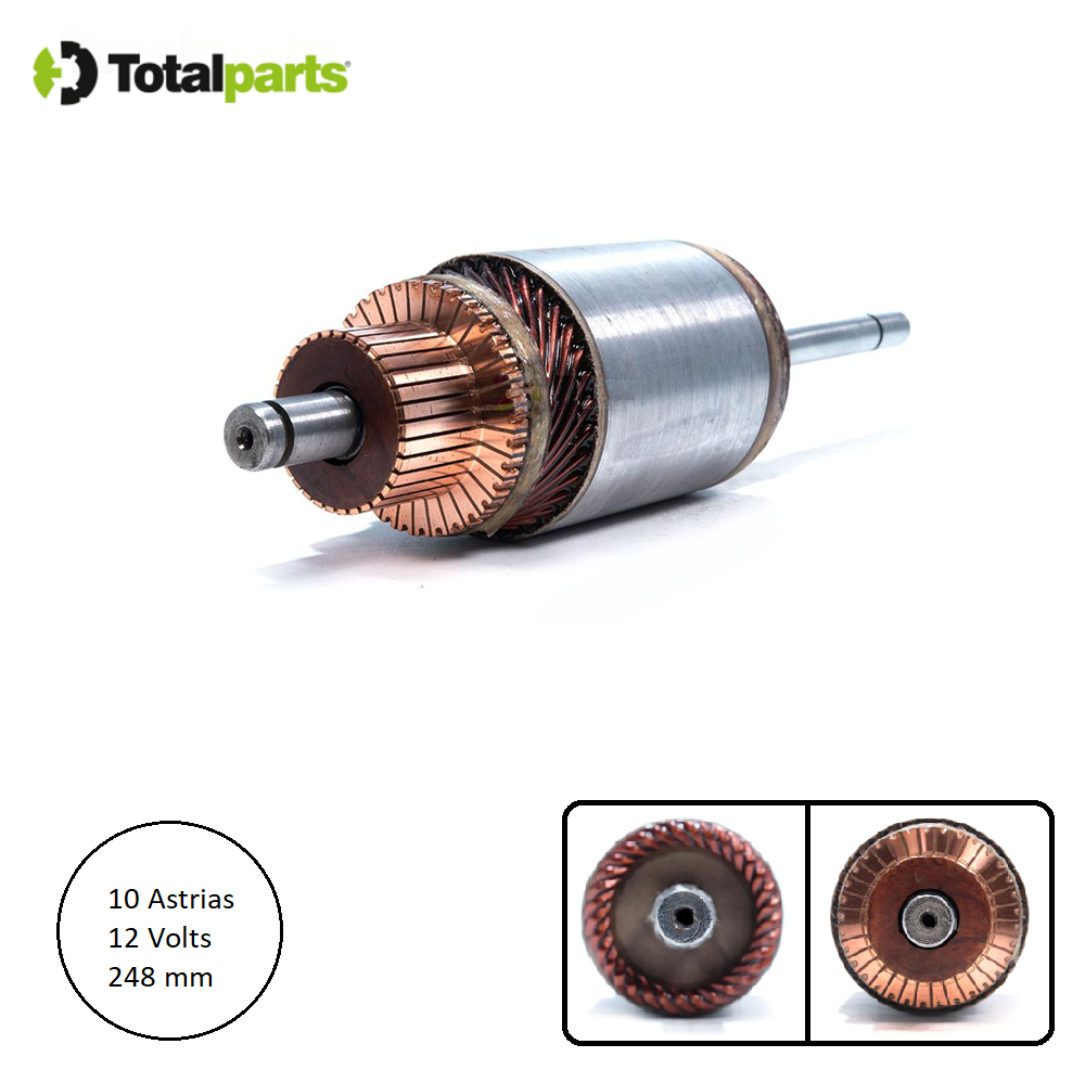 Armadura Para Marcha Bosch 12 Volts 10 Astrias Volkswagen ( Tipo 042 051 )