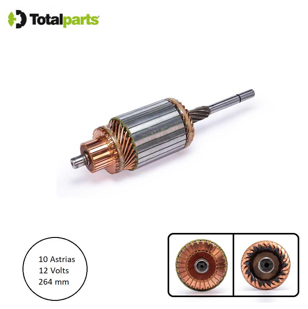 Armadura Para Marcha Bosch 12 Volts 10 Astrias Ford Chevrolet ( Tipo 043 075 )