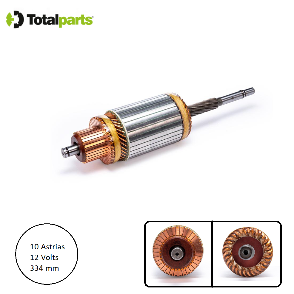 Armadura Para Marcha Bosch 12 Volts 10 Astrias Perkins ( Tipo BB0 000 )