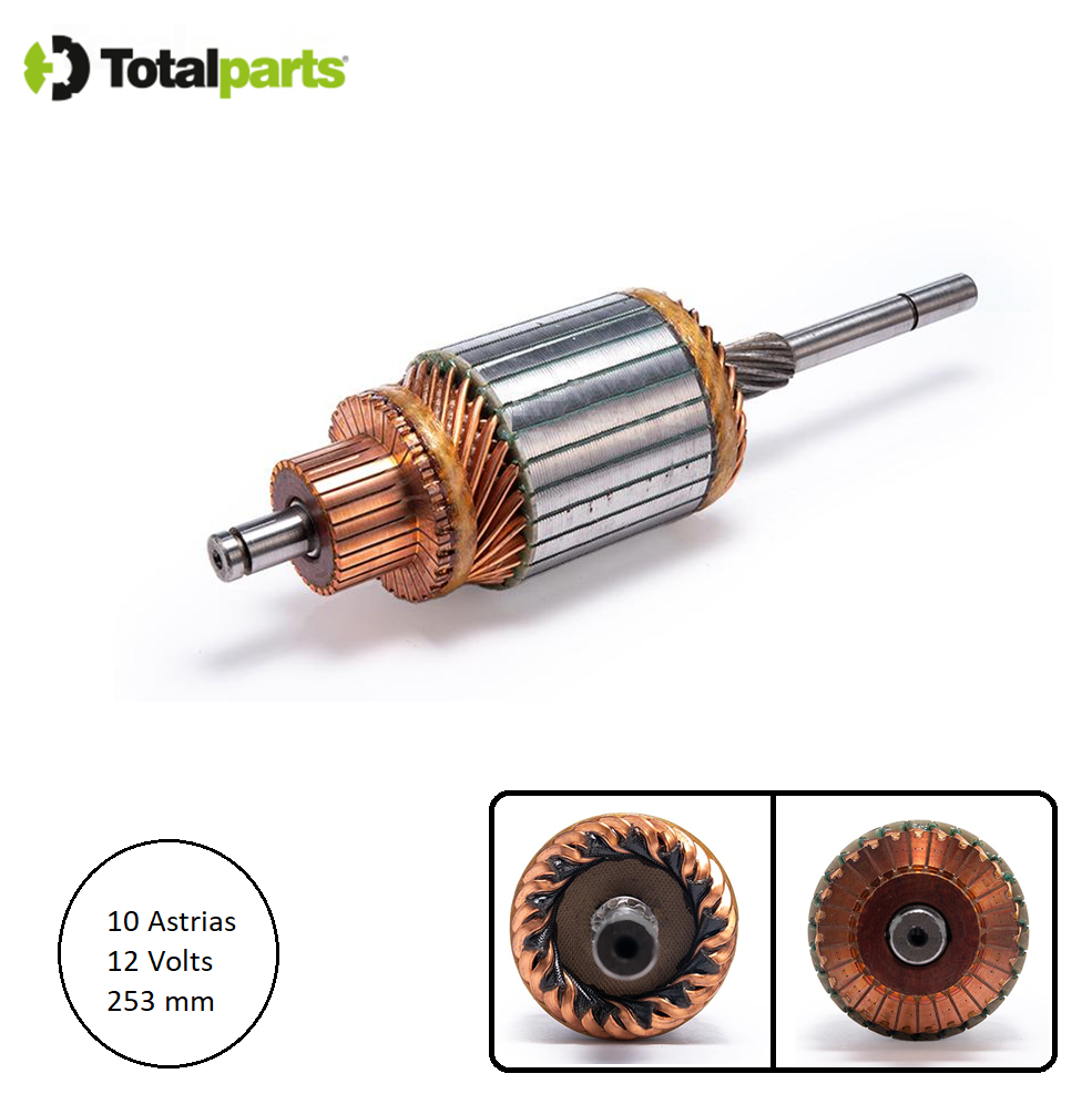 Armadura Para Marcha Bosch 12 Volts 10 Astrias Ford Tipo Original ( Tipo 043 159 )