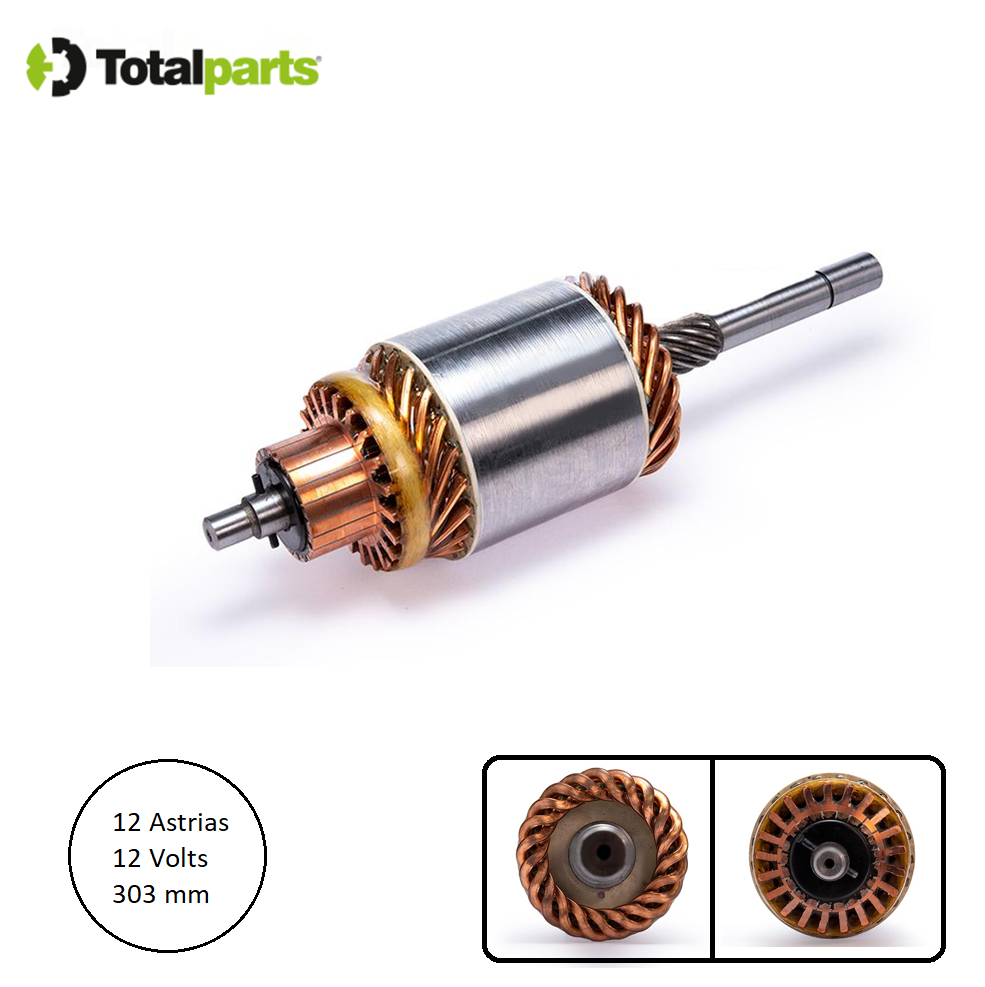 Armadura Para Marcha Lucas 12 Volts 12 Astrias New Holland Massey Ferguson Case Perkins ( Gorda )