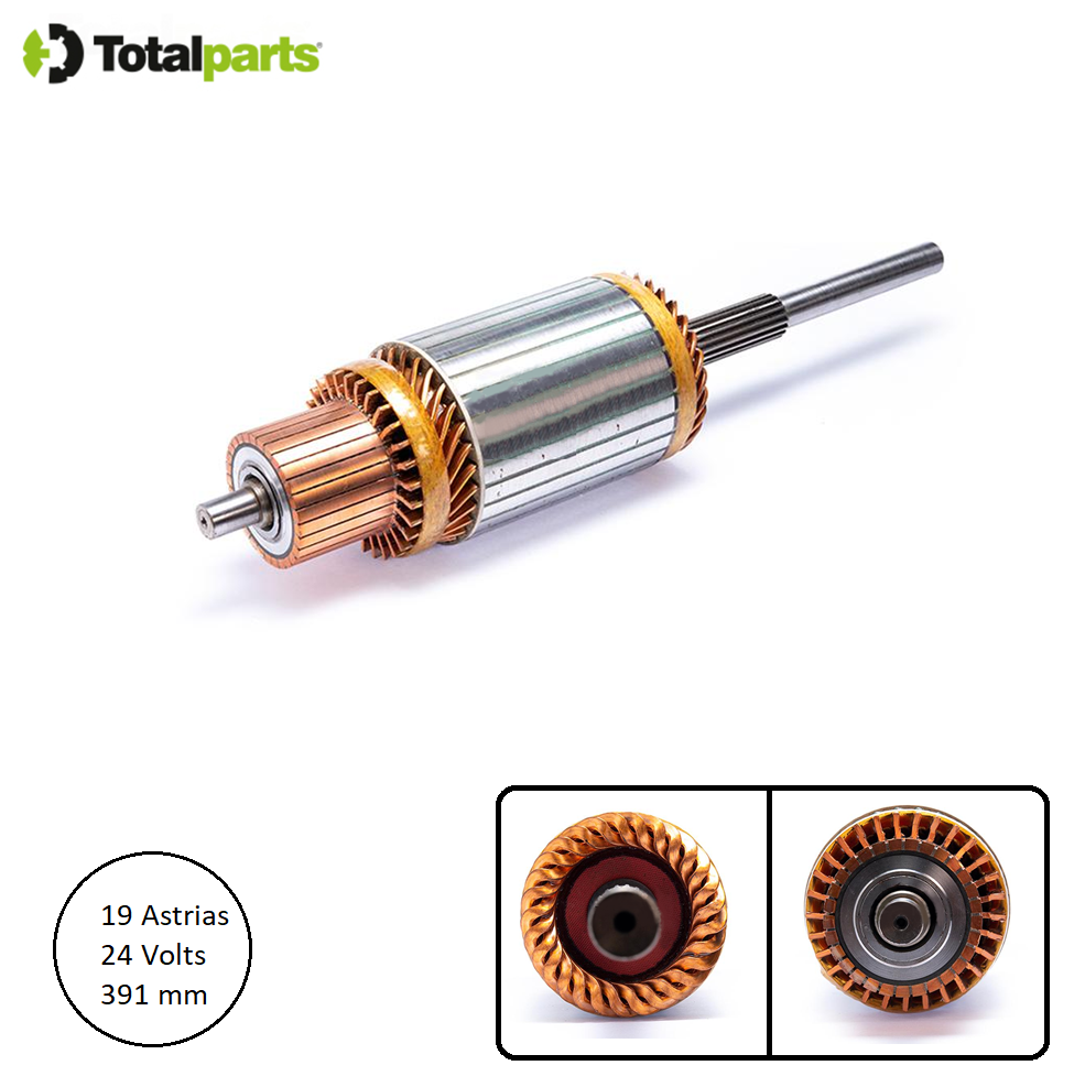Armadura Para Marcha Delco 24 Volts 19 Astrias Serie 41Mt Caterpillar