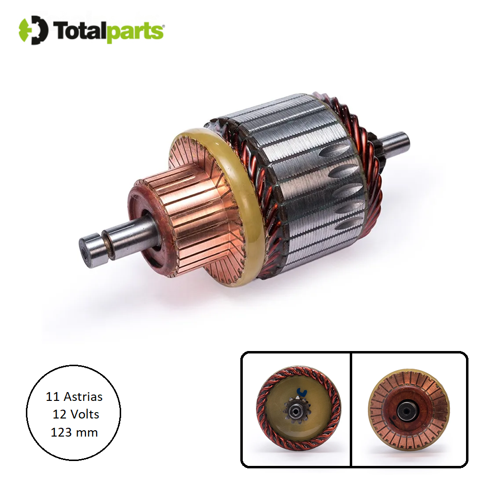 Armadura Para Marcha Bosch 12 Volts 11 Astrias Volkswagen Audi Seat ( Tipo 011 086 )
