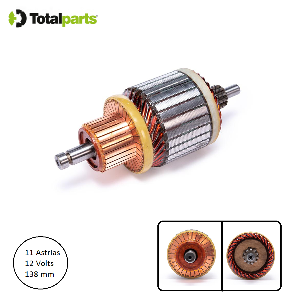 Armadura Para Marcha Bosch 12 Volts 11 Astrias Audi Bmw Chrysler Cadillac Chevrolet Dodge Ford Isuzu Jeep Lando Rover Mercury Peougeot Jeep Plymouth Saab Volvo Volkswagen Saturn ( Tipo 011 085 )