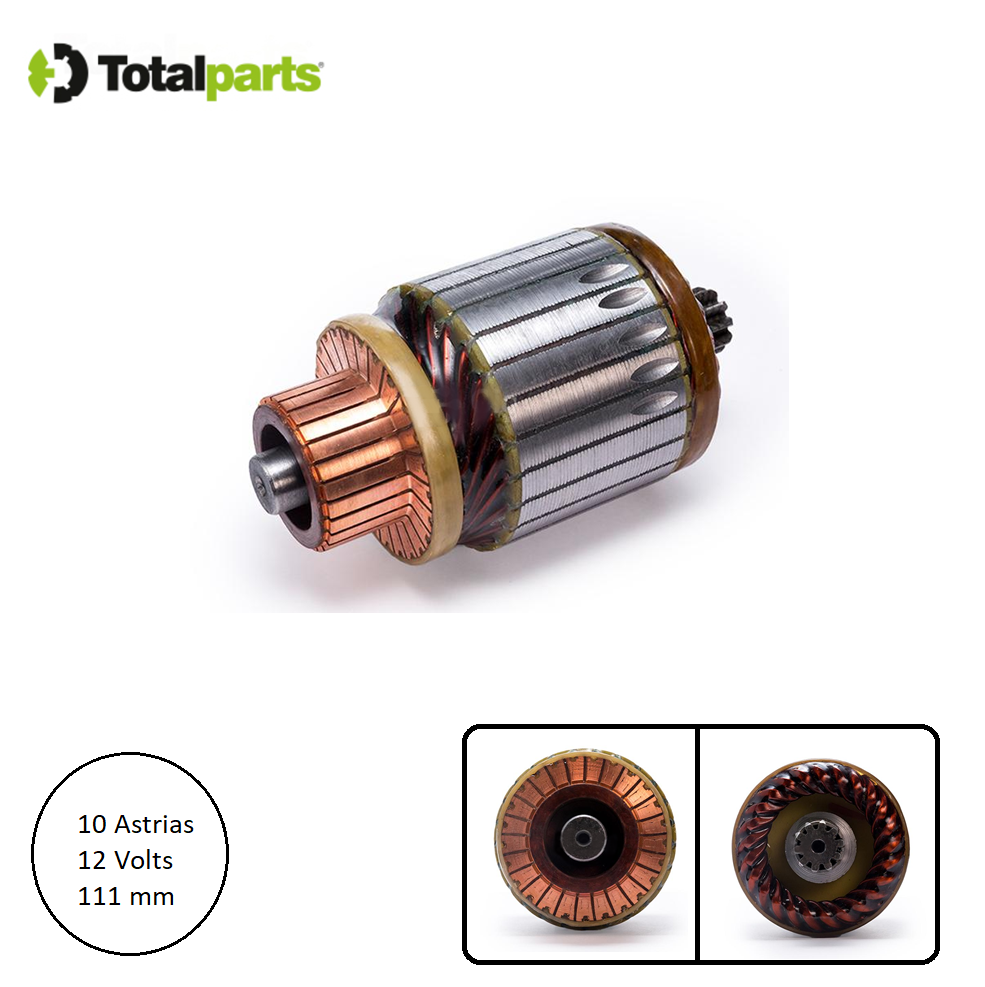 Armadura Para Marcha Hitachi 12 Volts 10 Astrias Nissan