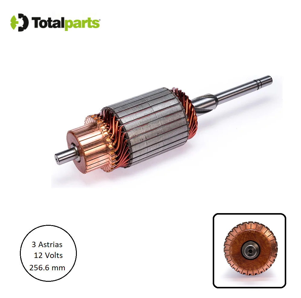 Armadura Para Marcha Delco 12 Volts 3 Astrias Chevrolet Buick Cadillac Gmc Jeep Isuzu Oldsmobile Pontiac ( Para Usar Rodillo )