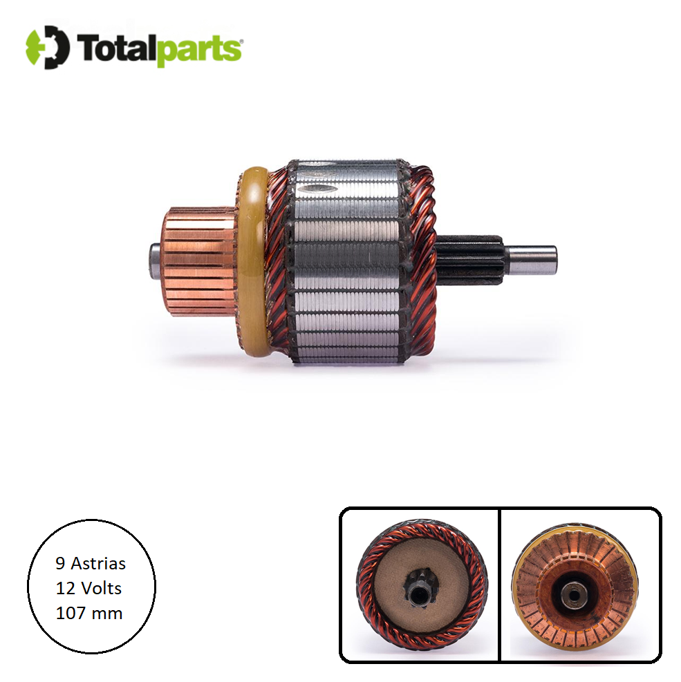 Armadura Para Marcha Mitsubishi 12 Volts 9 Astrias Nissan Urvan 2.5L Chrysler Kia Dodge Hyundai Jeep Mazda Toyota Subaru Mitsubishi ( M106X58771 )