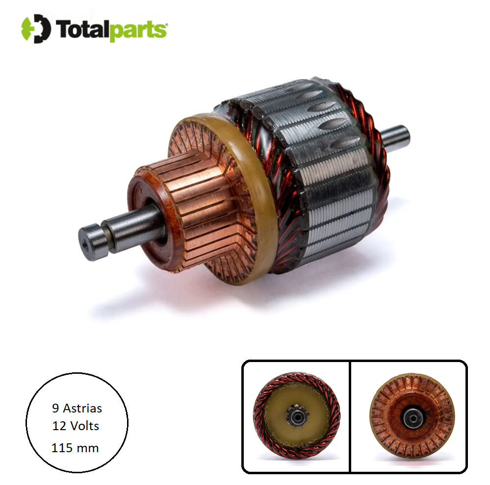 Armadura Para Marcha Bosch 12 Volts 9 Astrias Chrysler Bmw Mini Chevrolet Renault Nissan ( Tipo 011 089 )