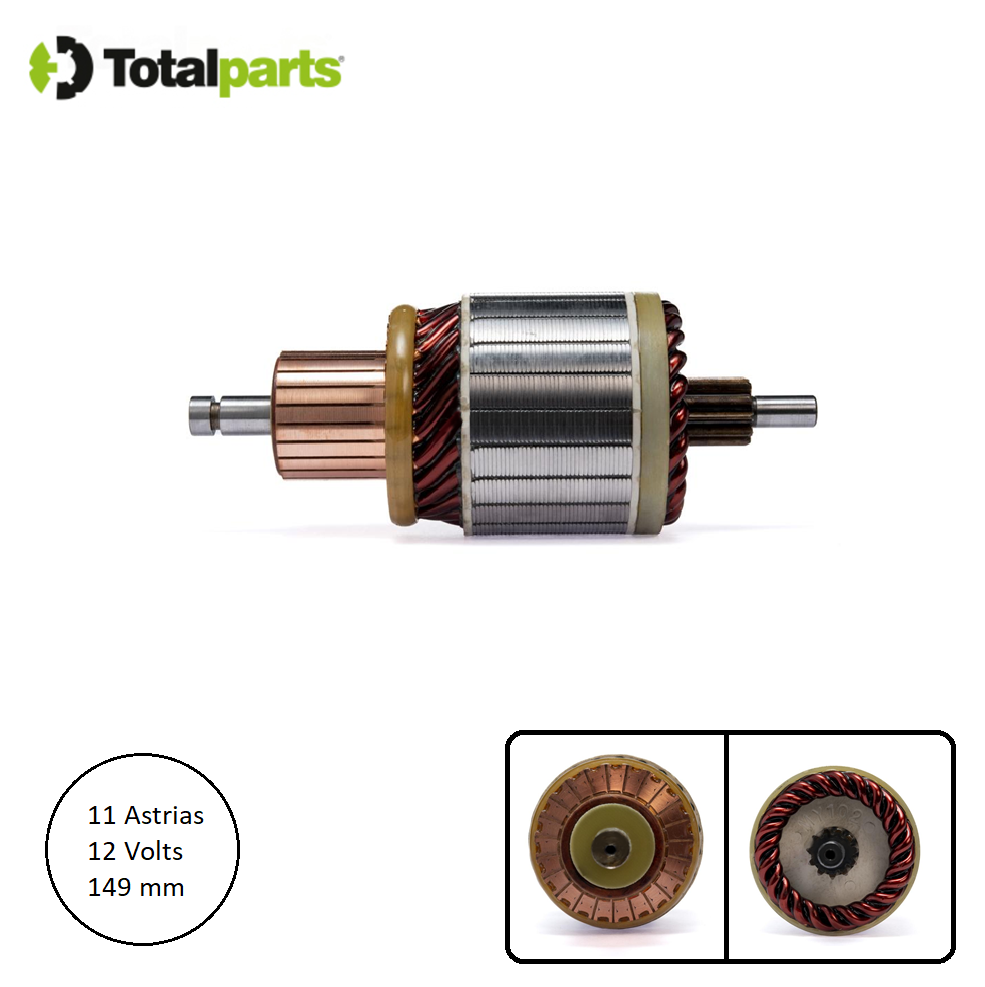 Armadura Para Marcha Bosch 12 Volts 11 Astrias Mercedes Benz Diesel ( Tipo 011 208 )