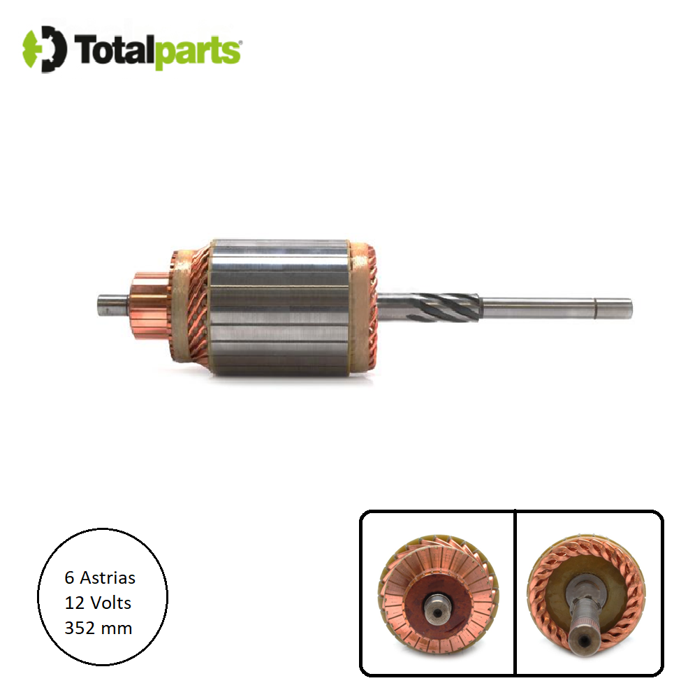 Armadura Para Marcha Delco 12 Volts 6 Estrias Serie 30Mt International John Deere Massey Ferguson Caterpillar  Clark Hyster ( 1967042 )
