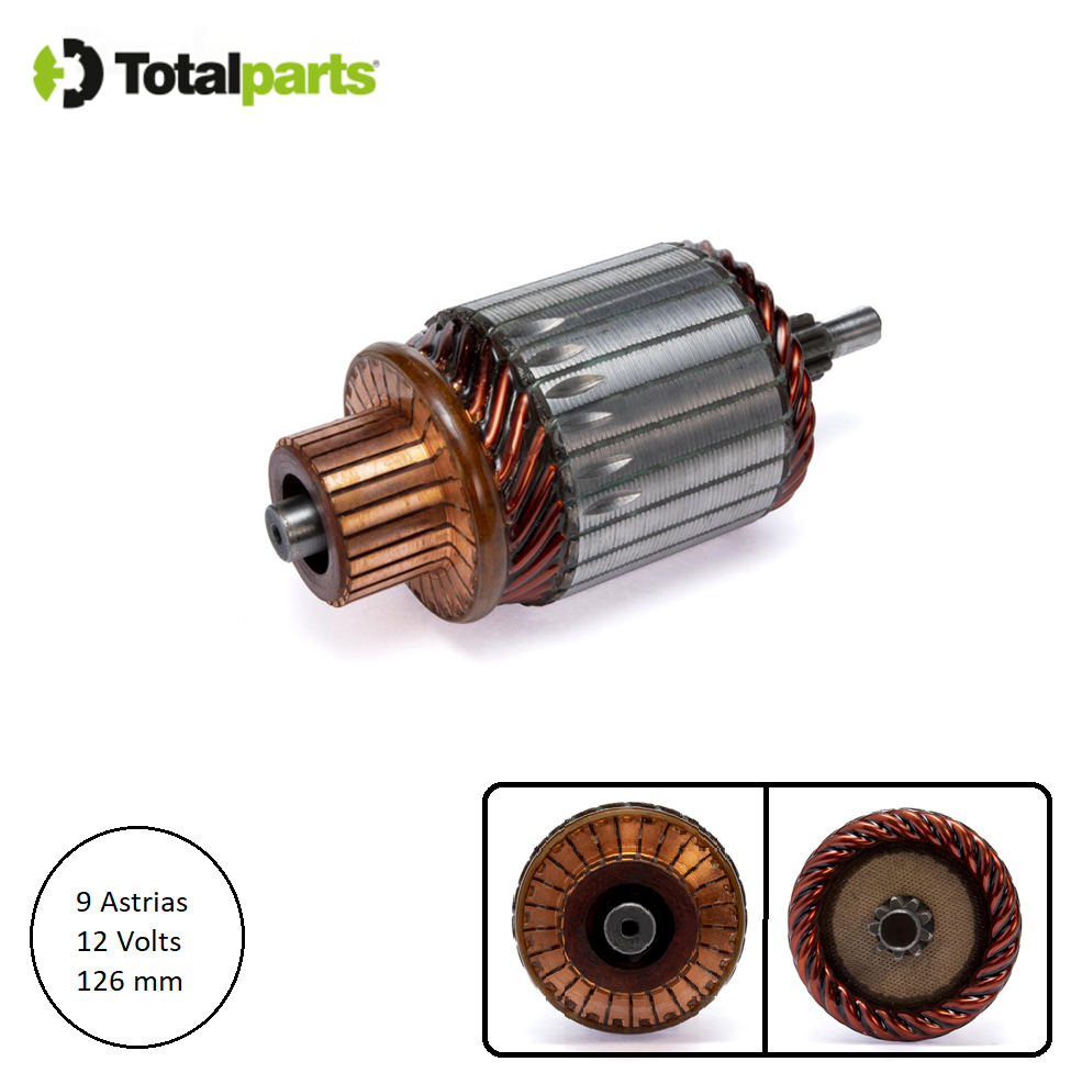 Armadura Para Marcha Mitsubishi 12 Volts 9 Astrias Nissan Chevrolet Chrysler Jeep Subaru Suzuki Case Caterpillar ( 046 093 45 )