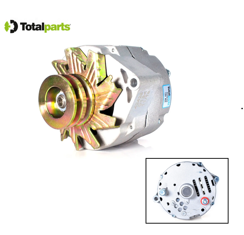 Alternador Delco 12 Volts 65 Amps Serie 10Si ( Polea Doble ) ( 1100168 )