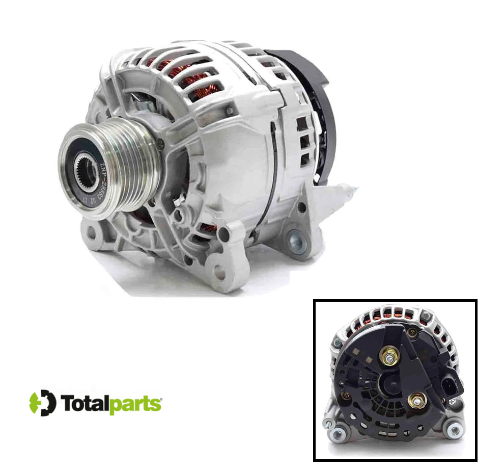 Alternador Bosch 12 Volts 140 Amps Volkswagen Beetle Bora CC Crafter Eurovan golf Gti Jetta Passat Sharan Tiguan Transporter Audi A1 A3 Tt S3 Seat Alhambra Toledo Leon Mitsubishi Lancer Outlander ( 0214525039 )